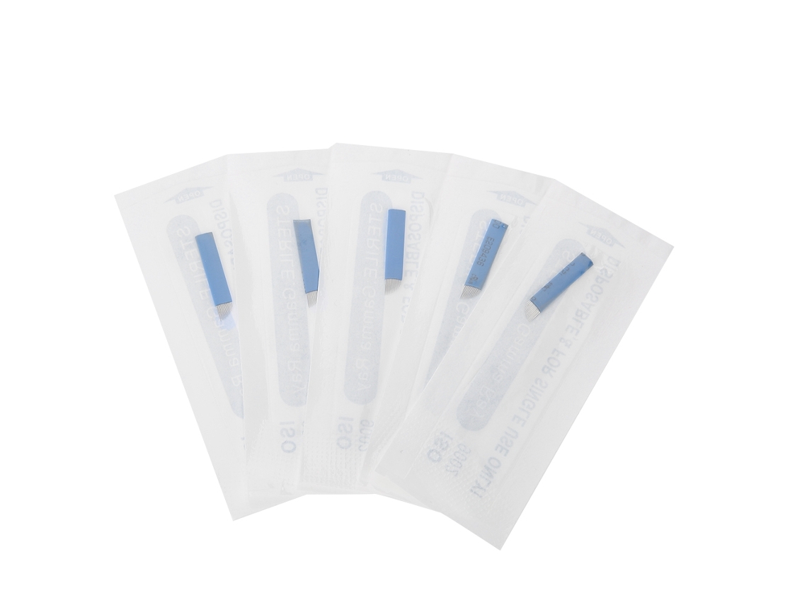 Kit De Microblading De Sobrancelhas, Agulhas E Copos (completo Com Pele De Prática, Agulhas, Copos De Pigmento E Todos Os Acessórios) + Eoocoo
