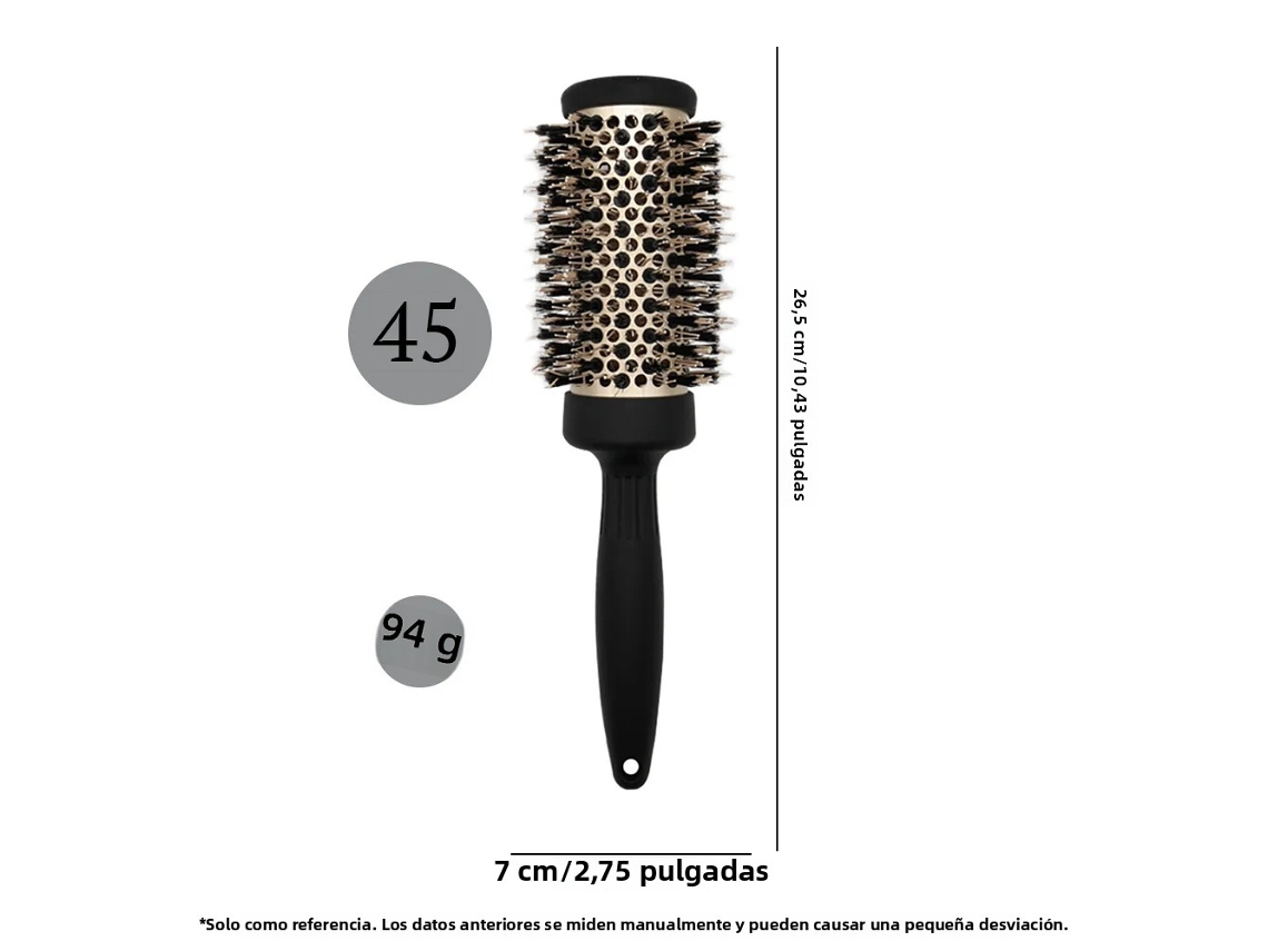 Pente Redondo Profissional de Cerâmica Resistente a Altas Temperaturas MDUG (45 Mm)
