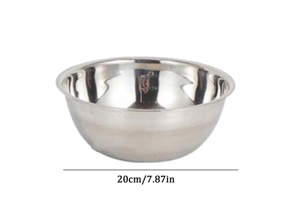 Tigela Graduada De Aço Inoxidável (1600 Ml), Adequada Para Misturar Ingredientes De Sopa E Molhos Para Salada.