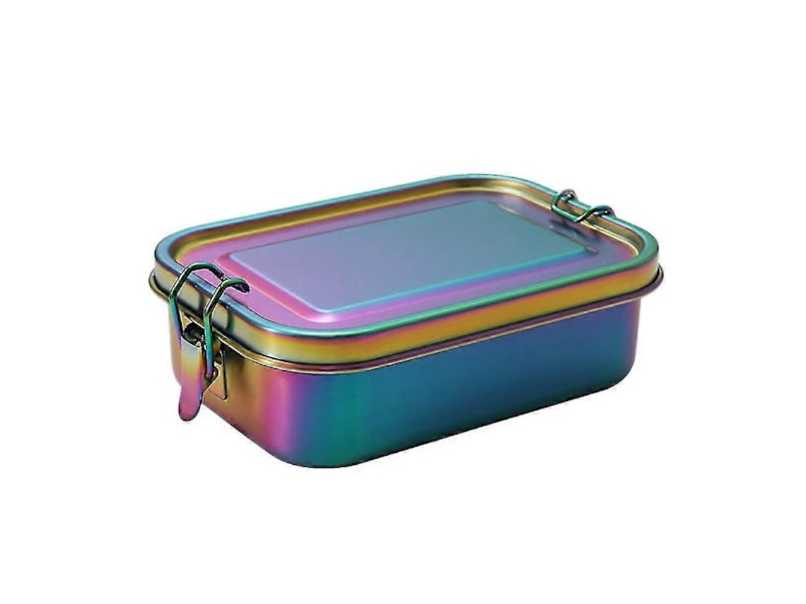 Lancheira Bento De Aço Inoxidável À Prova De Vazamentos Com Divisória Removível, Perfeita Para Crianças