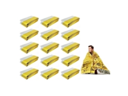 Pacote Com 15 Mantas De Sobrevivência, Perfeitas Para Kits De Primeiros Socorros E Maratonas(160 X 210 Cm)