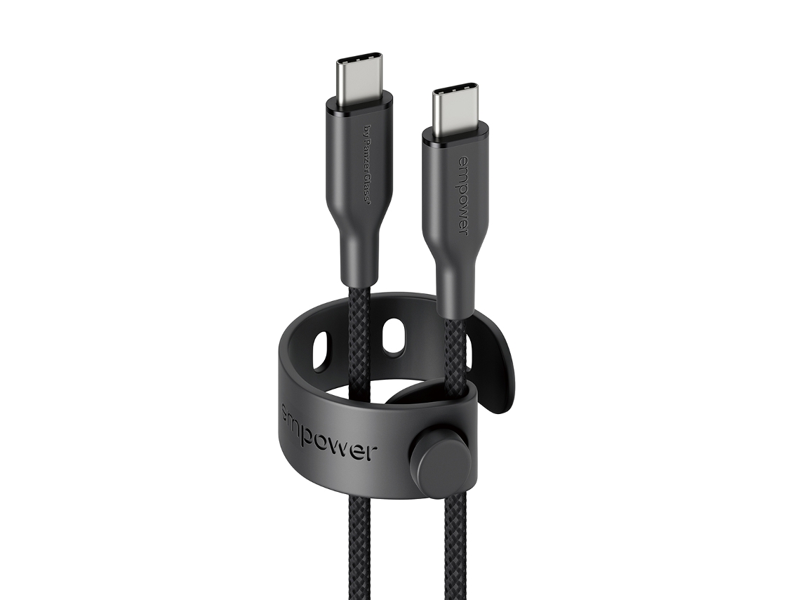 Cabo PANZERGLASS Empower Racing (60W - 1.2M - Preto)