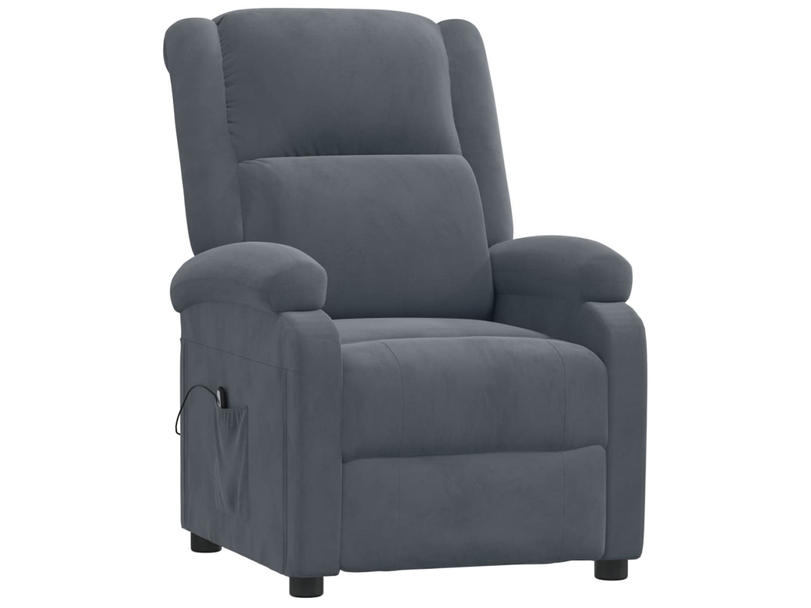 Electric Recliner Chair, Electric Recliner Chairs Vidaxl Cinzeto Veludo