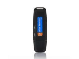 Lurelia Gravador De Chamadas Telefónicas Com Usb Recarregável, Cartão Tf/sd, Gravação Com 1 Tecla Para Reuniões, Entrevistas, Conversas - Preto