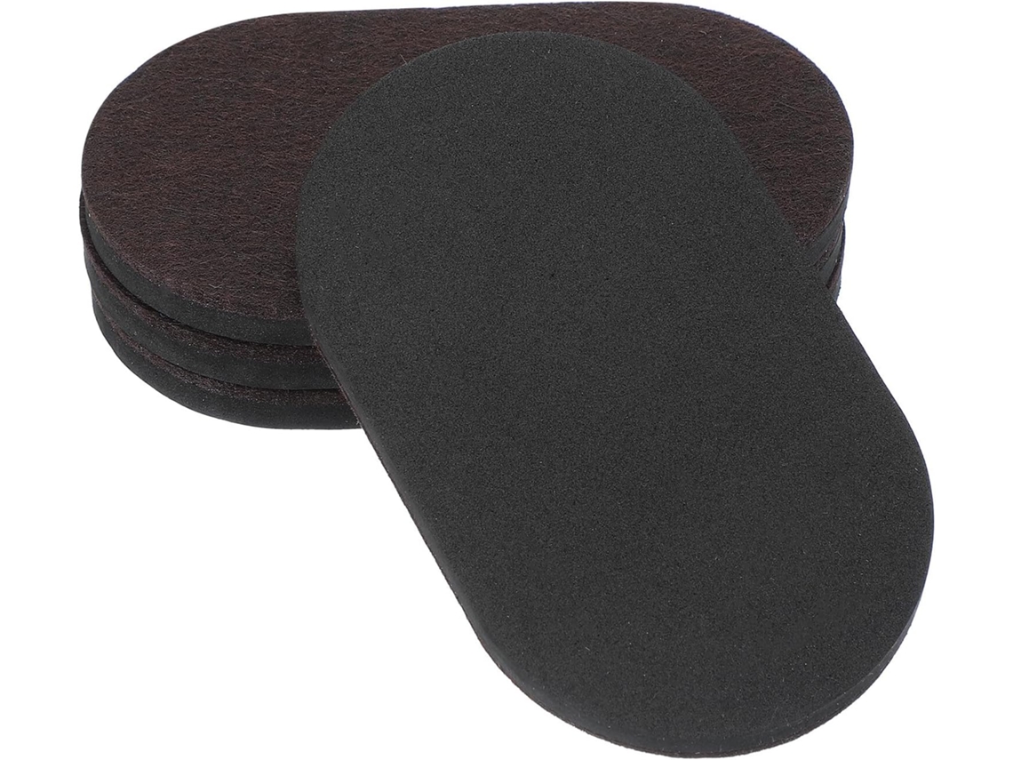 Jkapcyjfhf Conjunto De 8 Deslizadores Para Móveis, Almofada Quadrada De Espuma Eva 12, 7cm 5 Polegadas, Bege