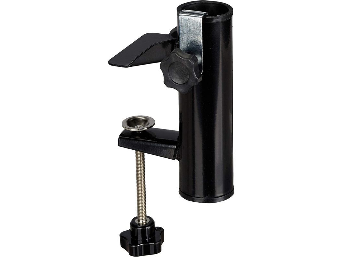 Suporte de Paraguas para Balcón S/MARCA, tubo 19-38mm, aço, preto, 15.5cm
