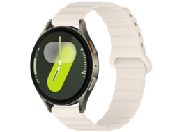 Bracelete para Samsung Galaxy Watch 7/6/5/fe Silicone Brilhante Magnético Loop Starlight XIAOMOYU