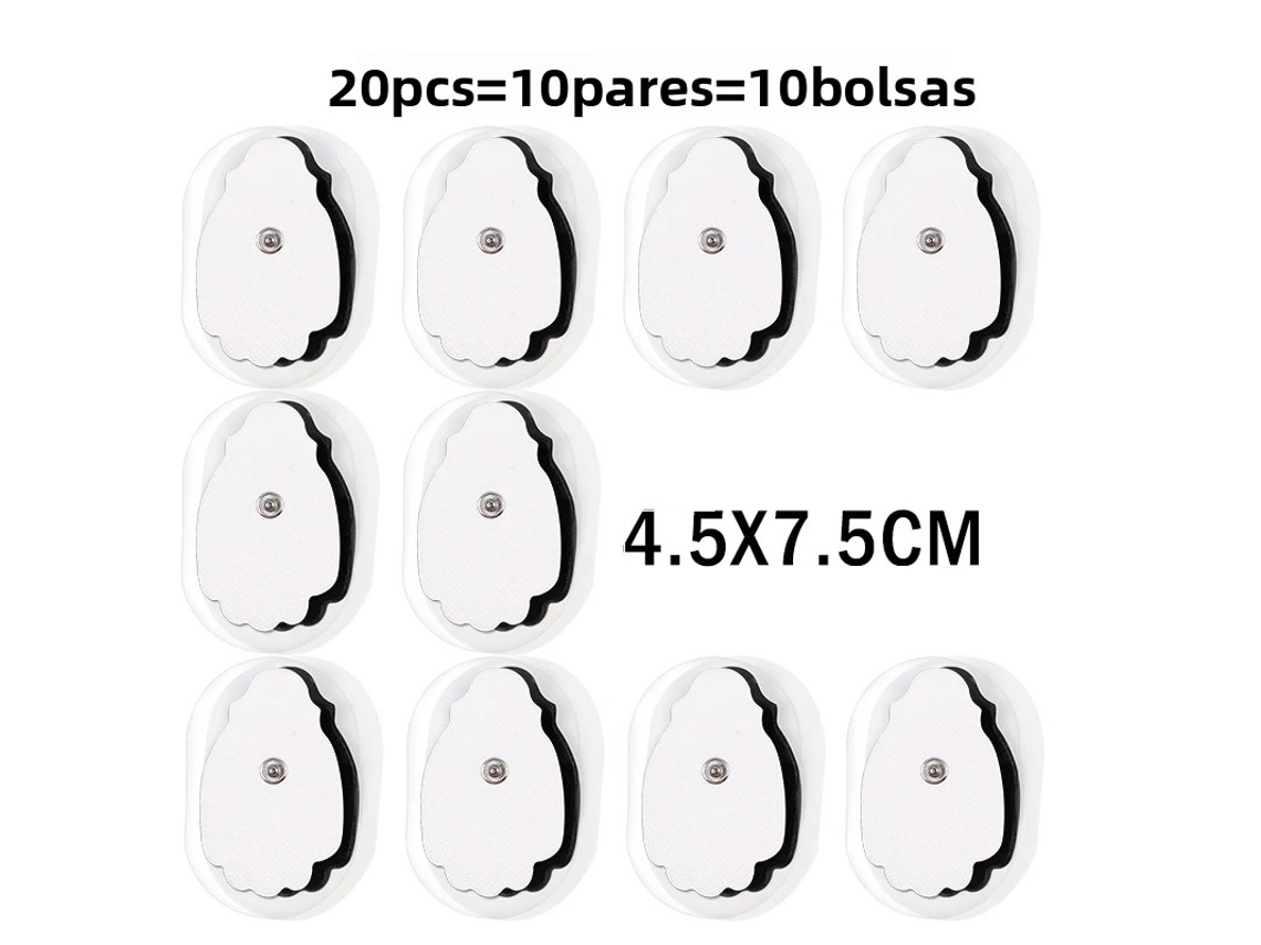 Adesivo de Gel Autoadesivo para Terapia de Massagem por Pulso Tens MDUG (20 Unidades, 4,5 X 7,5 Cm)
