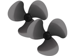 Conjunto De 2 Pás De Plástico Para Ventilador Elétrico - Acessórios De Reposição