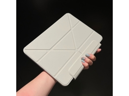 Lurelia Capa Para Ipad Air 2 Com Concha Magnética Rotativa E Cinza