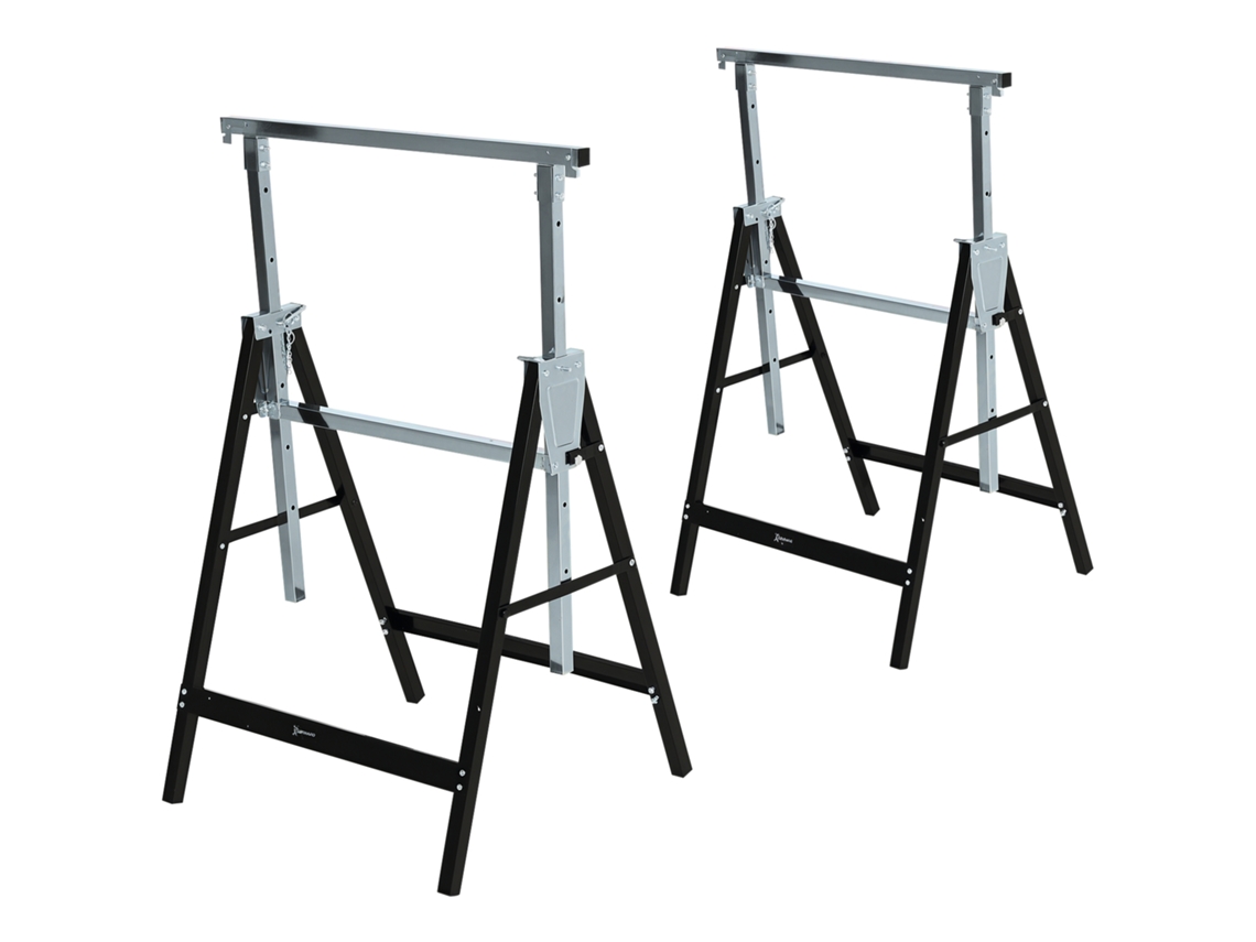 Cavalete de serra, bancada de trabalho ajustável, dobrável, 130cm, capacidade 200kg, 68x56x80cm S/MARCA