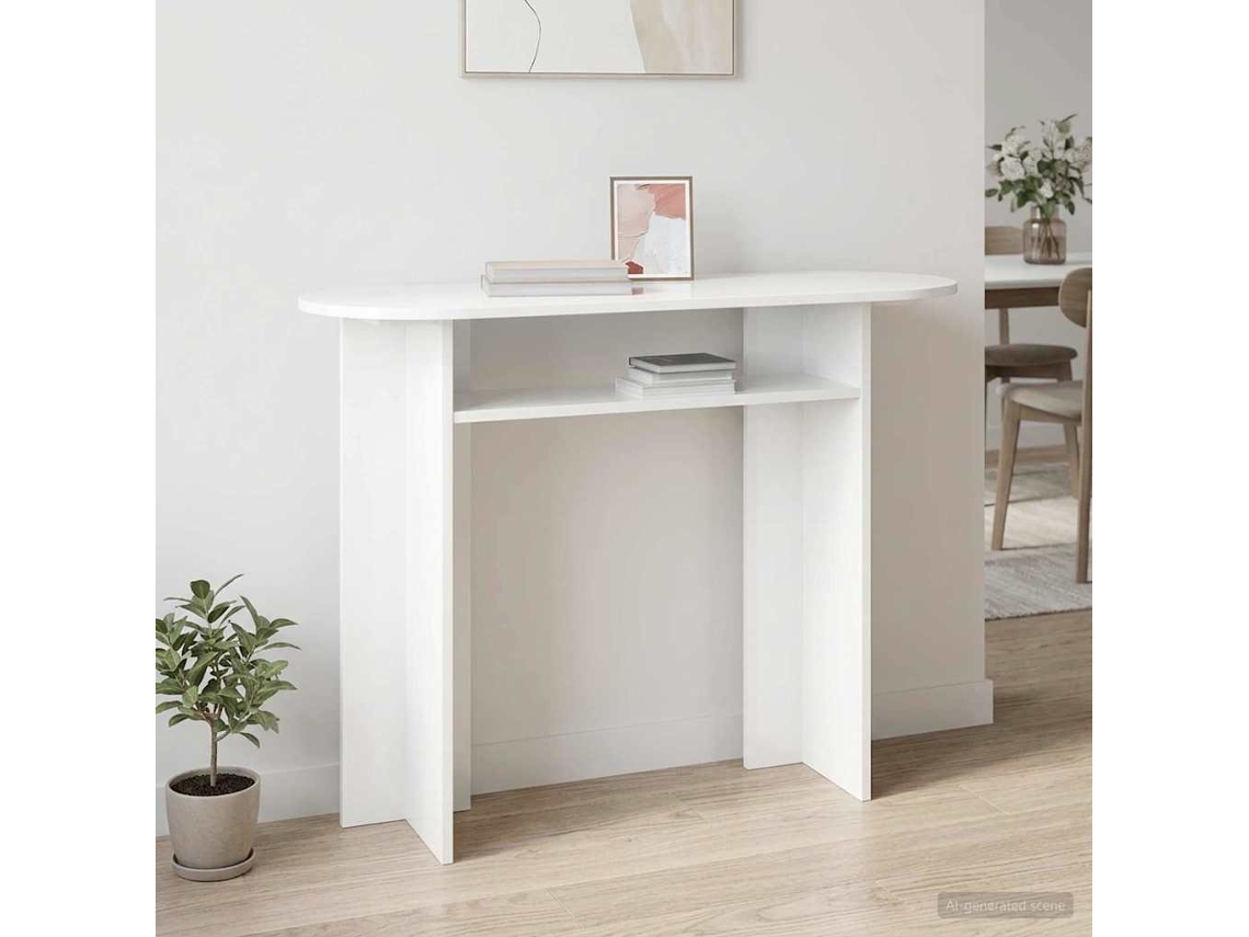 Vidaxl Aparador Branco 100 X 39,5 X 75 Cm Derivados De Madeira