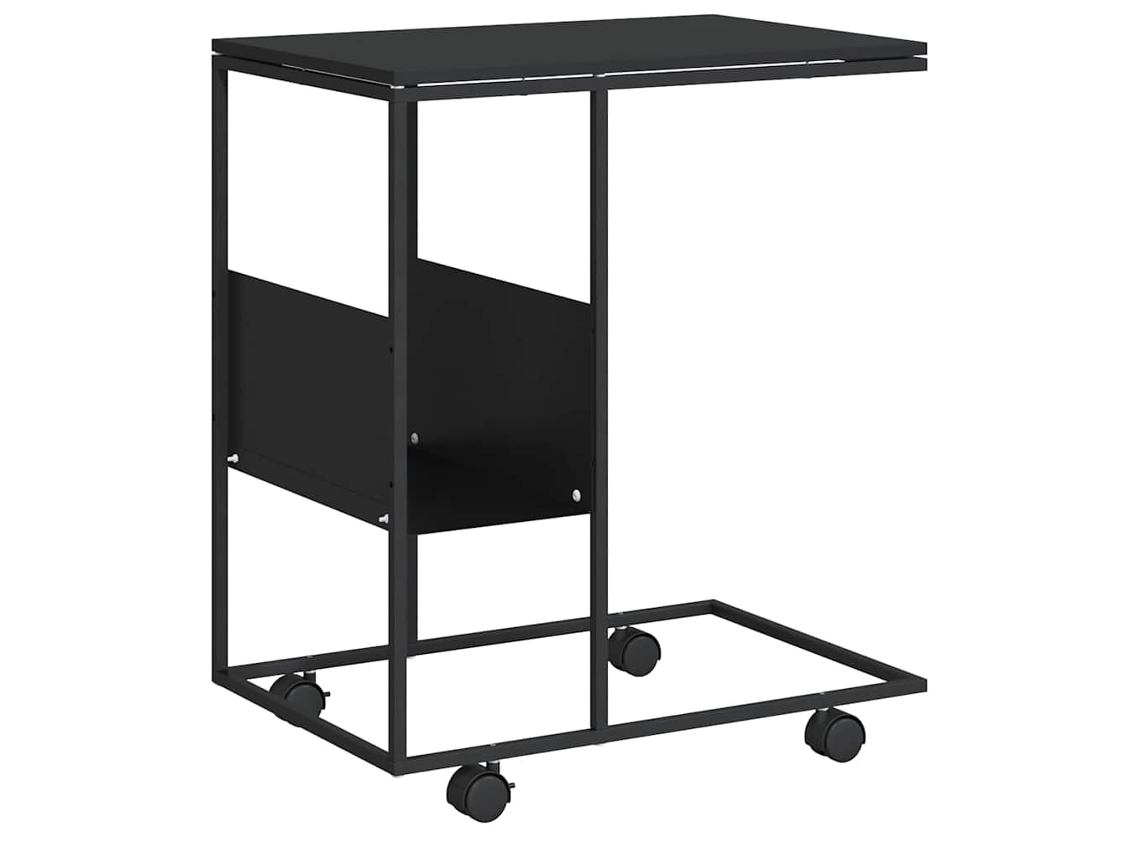 Side Table, Side Tables Vidaxl Preto Madeira Processada (n/a)