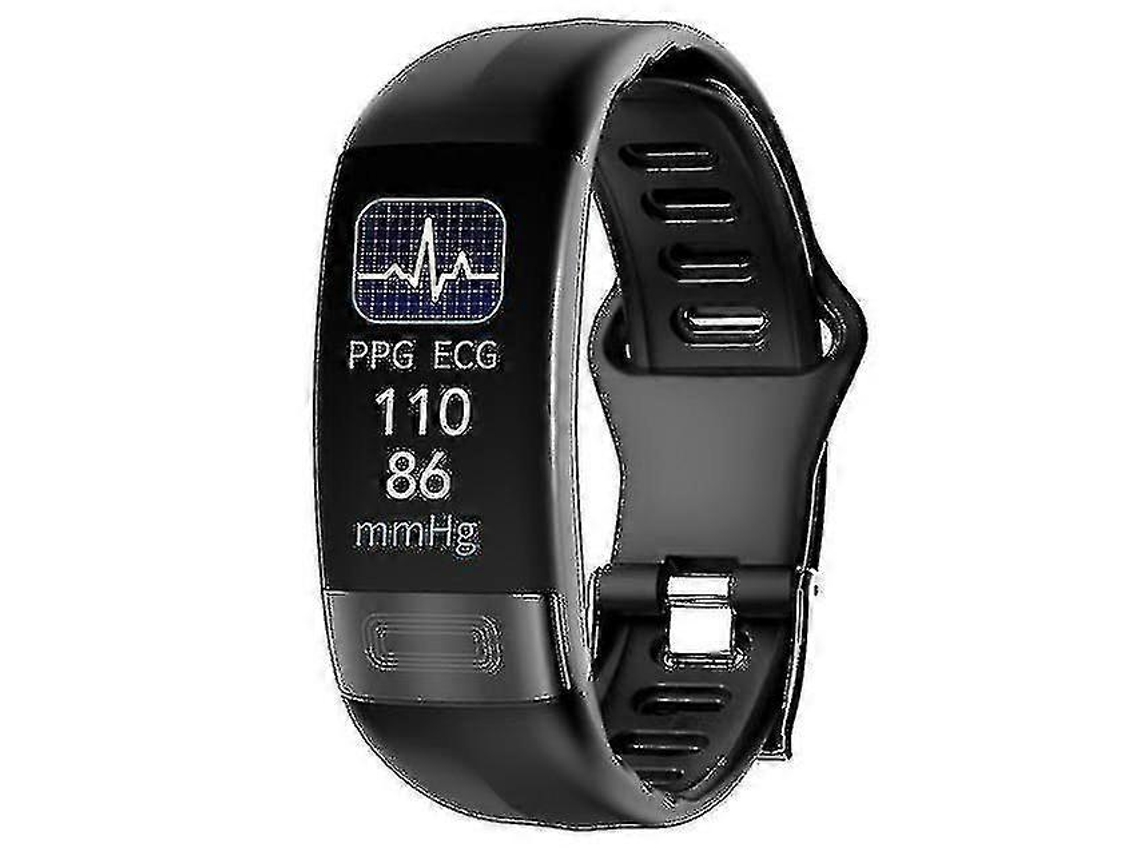 Pulseira inteligente com monitoramento de temperatura corporal, ECG, PPG e Ly Ebike Smart Watch (preto)