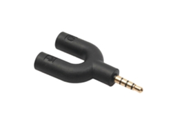Adaptador Em Forma De U Com Conector De Fone De Ouvido De 0,5 Mm, Divisor De Cabos De Áudio E Microfone, Conector Giratório 2 Em 1 Para... Aquaforge