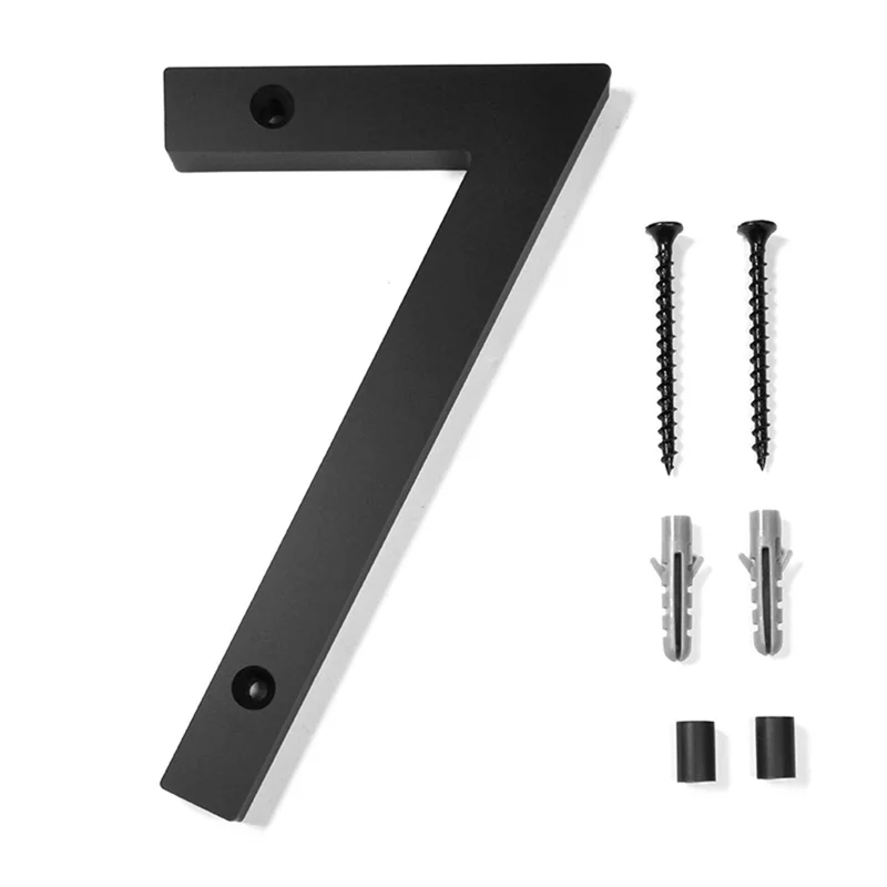 Número De Casa Halinuia 3d Flutuante Em Acrílico 6 Polegadas, Placa De Endereço Exterior - 7
