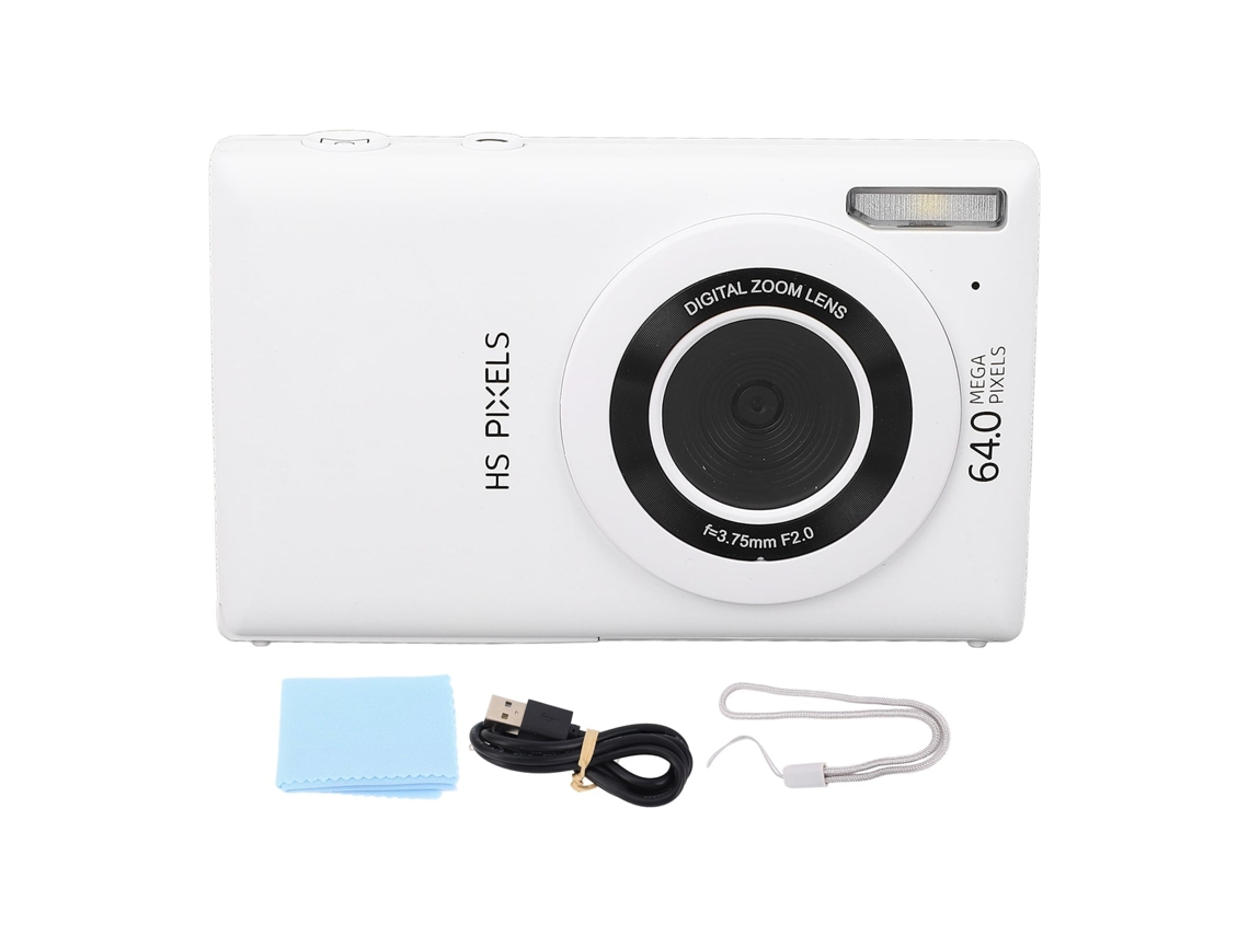 2026 câmara Digital 4k 64mp Compacta Viagem com Zoom 18x, Câmara Portátil de Ponto e Disparo
