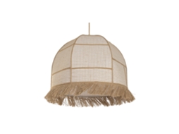 Luminária de Teto em Fibra Natural com Franjas, 50x50x140cm ALEXANDRA HOUSE LIVING