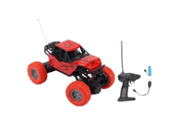 Carro Off-road Rc 1:18 Com Shell De Liga, Recarregável, Controle Remoto Para Crianças Vermelho