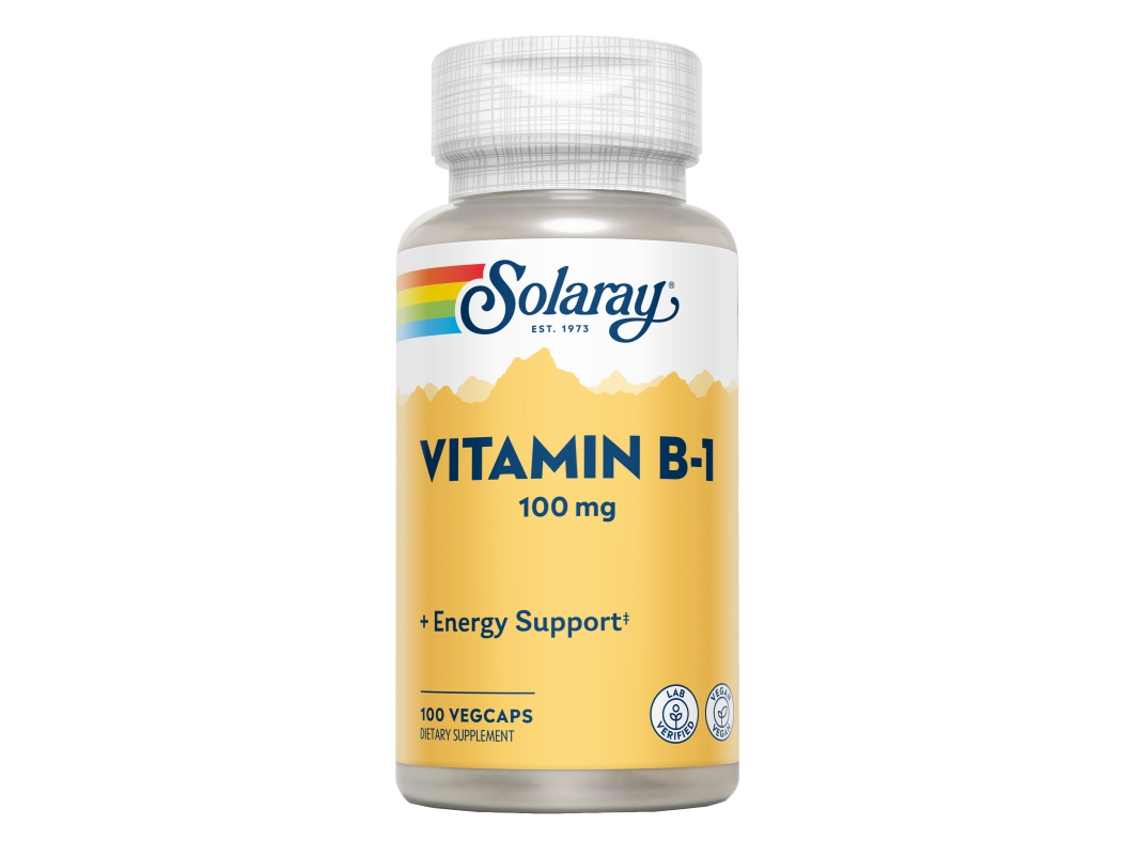 B1 100 Mg Solaray, 100 Cpsulas