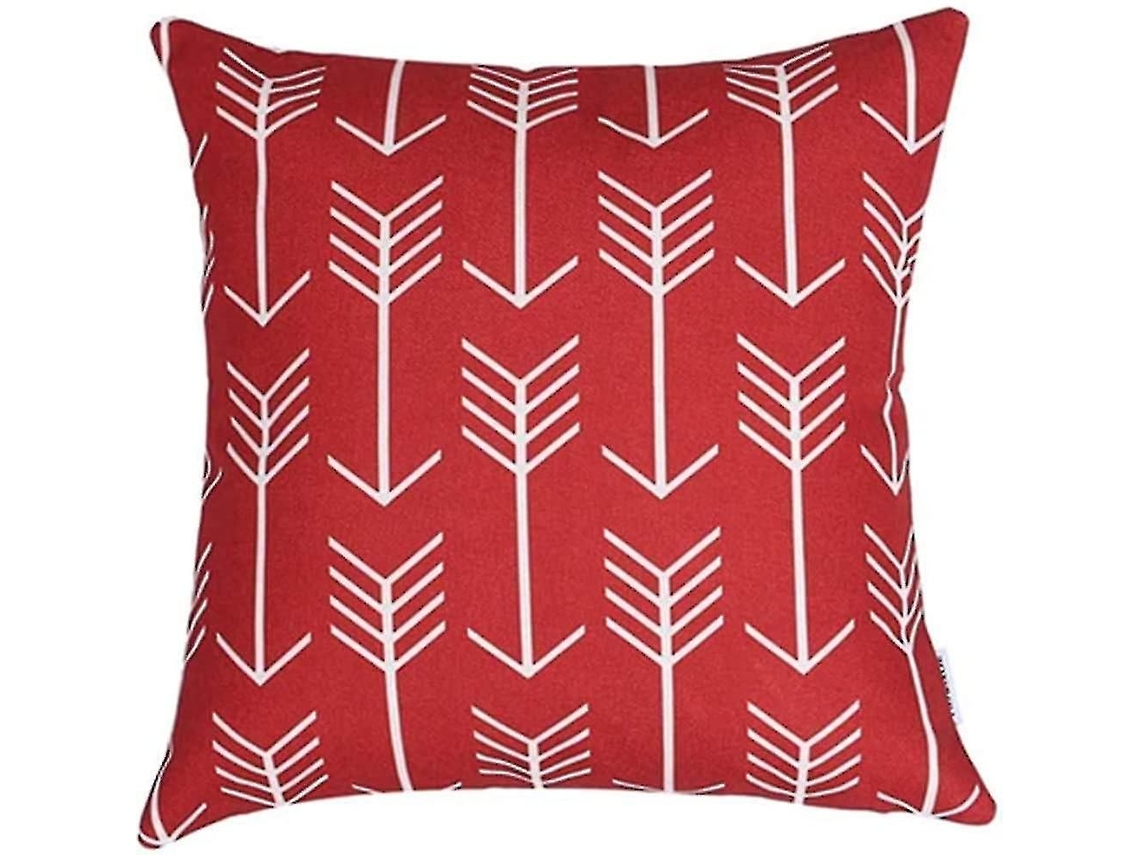 Capas De Almofada Quadradas Vermelhas Para Sofá, 45x45cm, Conjunto Com 4