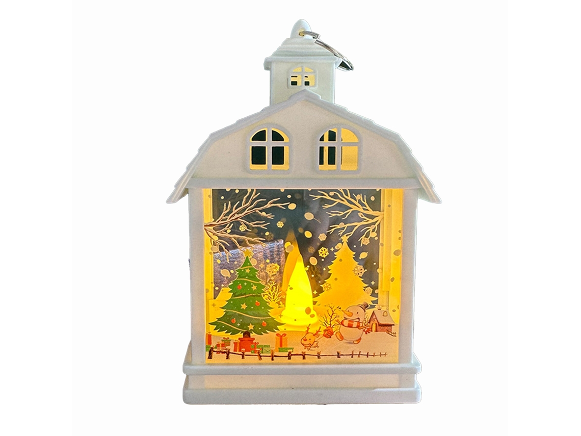Laxiscreed Árvore De Natal Retro Com Luz Led Portátil Para Decoração Natalícia