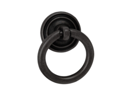 Puxador para Móveis Formato de Anel 32 Mm de Diâmetro Acabamento em Óxido Decapado Conjunto de 36 Peças HARDWAREXCHANGE