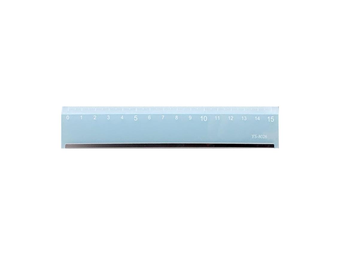 Régua Transparente De 15 Cm Com Escala Dupla Para Estudantes,