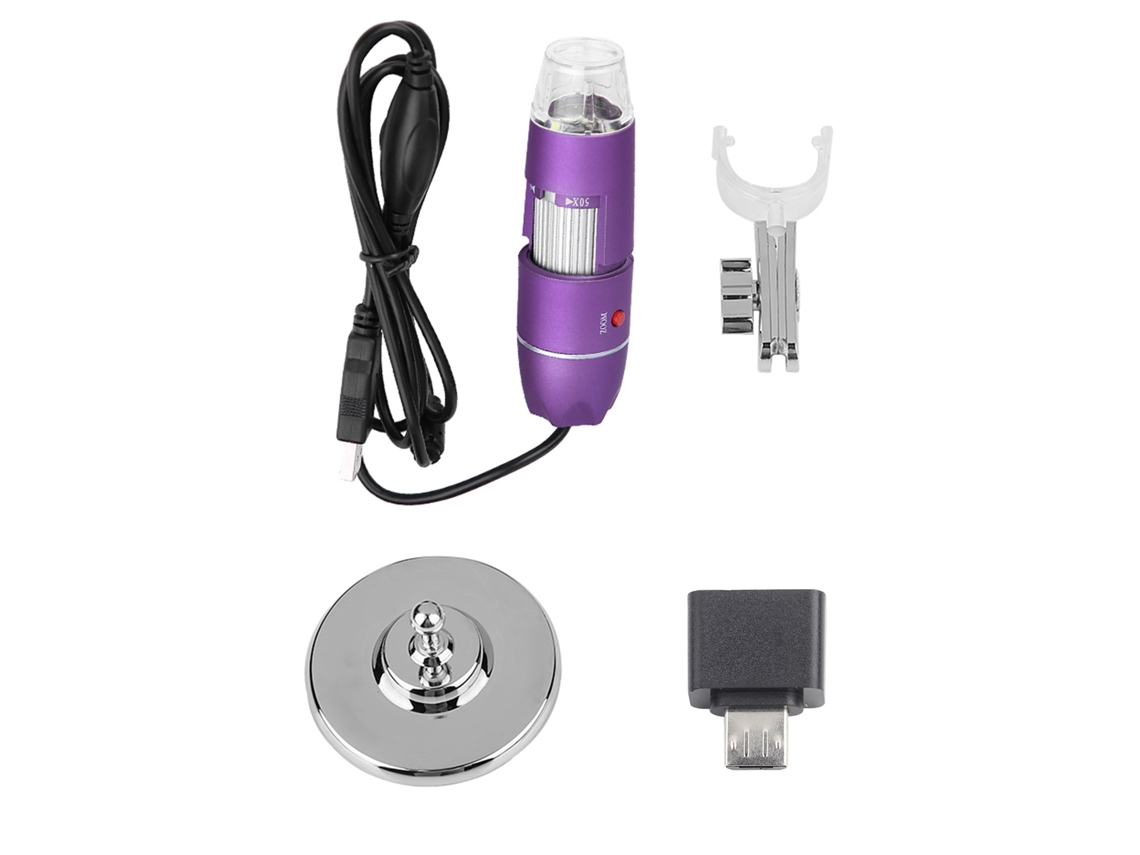 Microscópio Digital Usb Endoscópio Testador Pele Detector Folículo Cabelo 50x 500x S/MARCA