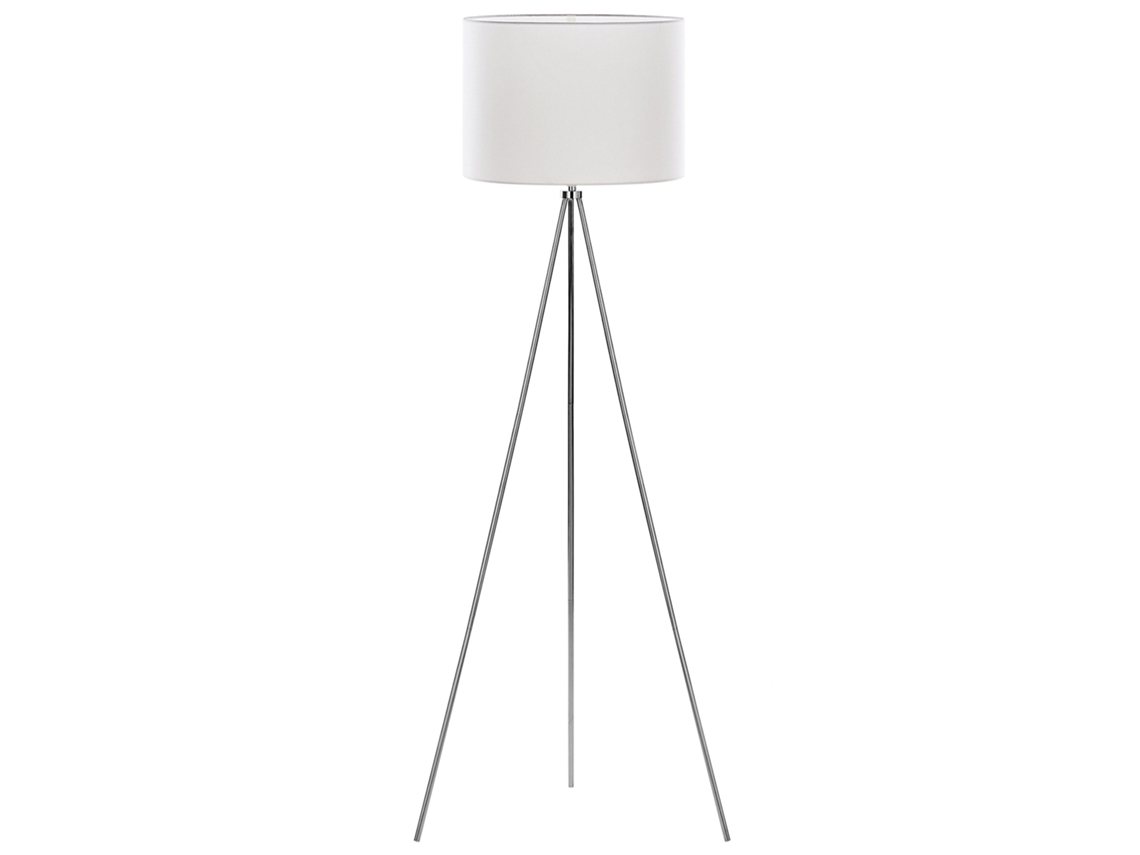 Candeeiro de Pé BELIANI Vistula de Ferro Prateado 55x55x148