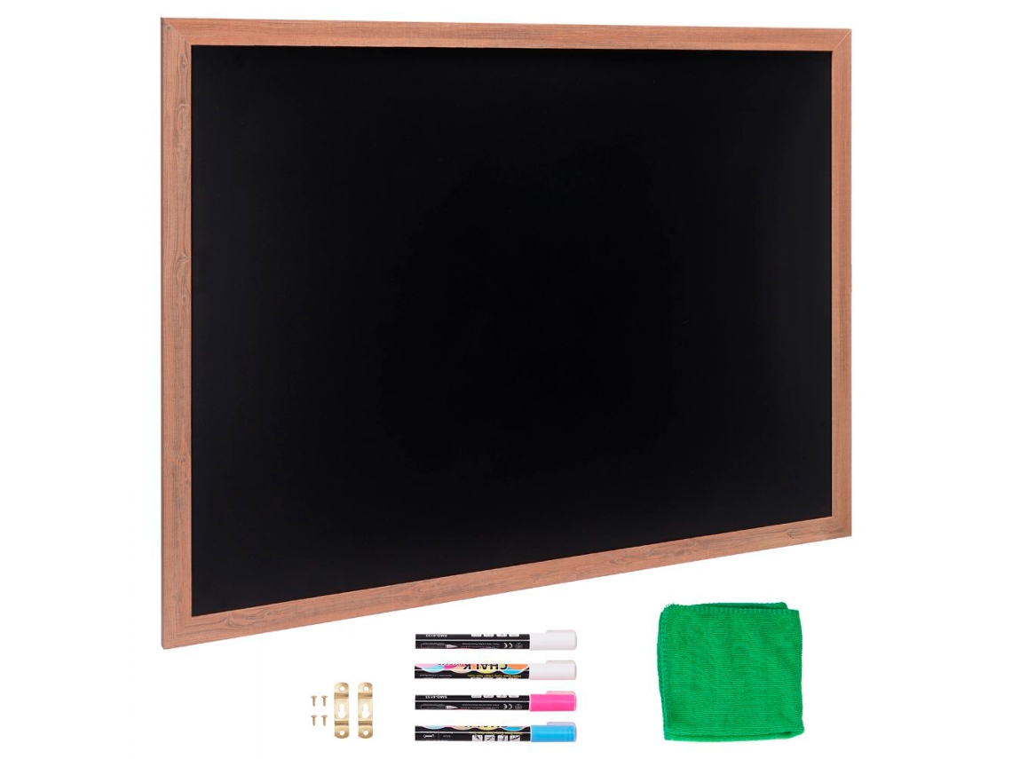 Quadro Magnético Com Moldura Em Madeira E Acessórios Tekmaquinas