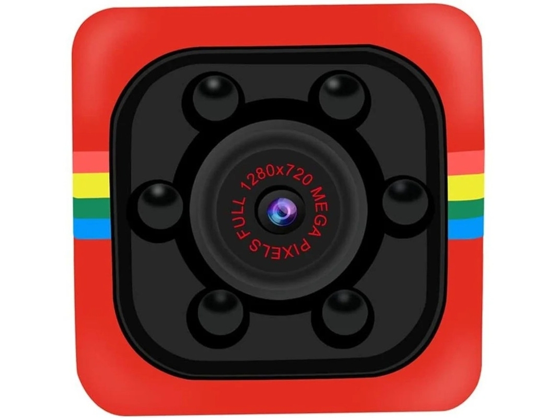 Câmera Com Sensor De Movimento E Visão Noturna Sq11 Hd 1080p (vermelha)