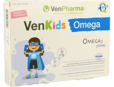 Suplemento Alimentar VENPHARMA Venkids Ómega (60 pérolas)