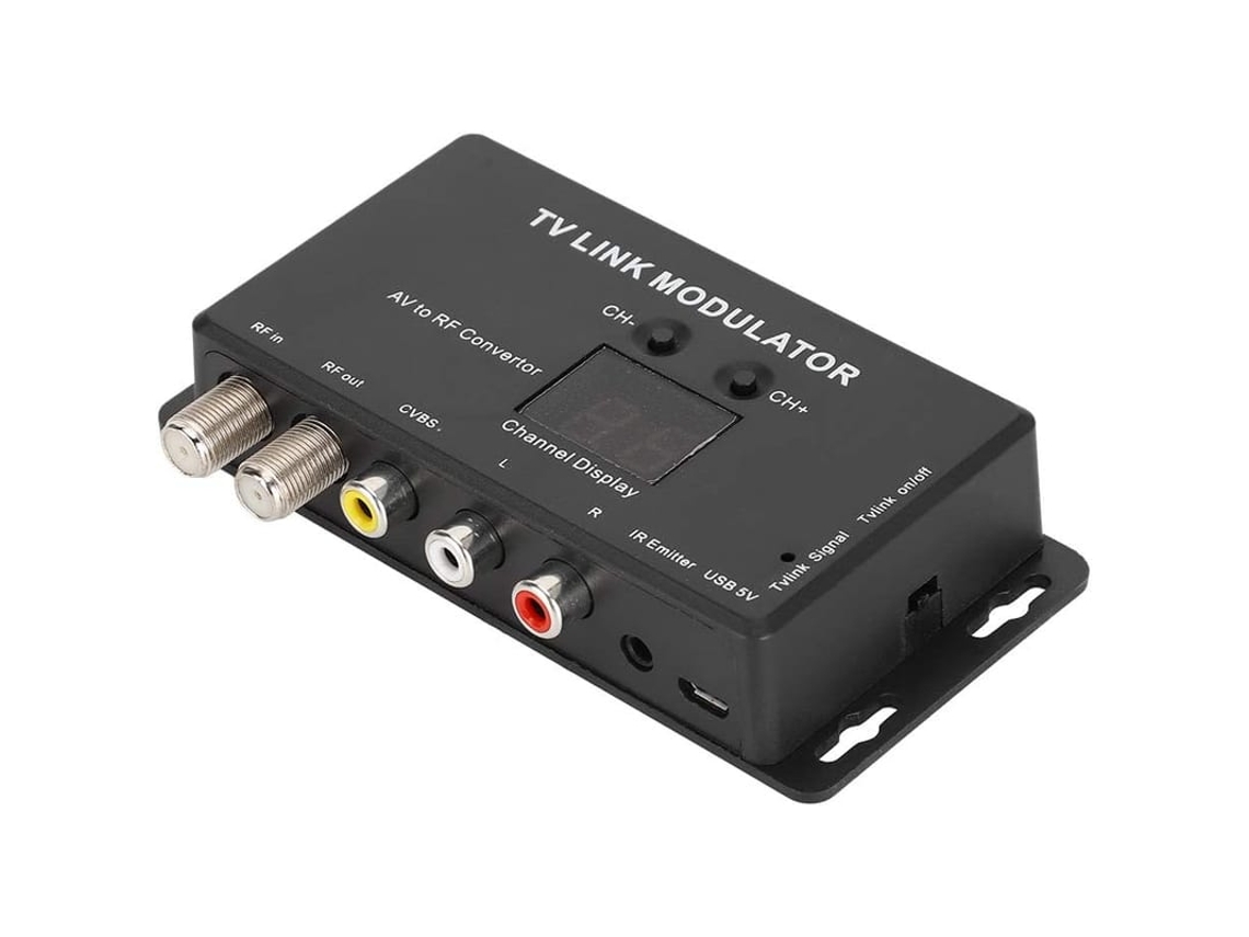 2026-modulador Tv Micro Tm70, Conversor Av Para Rf Uhf, Extensor Ir, Canal Ajustável, Compatível Com Stb