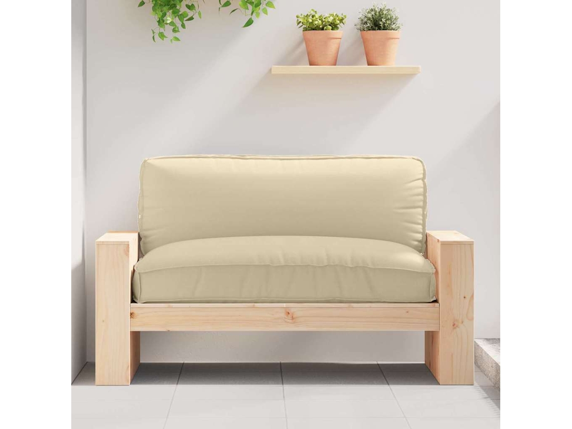 Vidaxl Almofada Tecido Oxford Bege 120 X 80 X 12 Cm