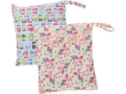 Conjunto de 2 Bolsas de Viagem Impermeáveis e Reutilizáveis para Fraldas com Zíper, CHABERLU