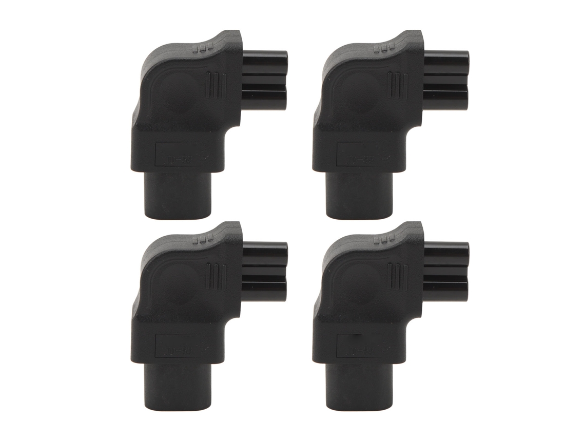 Aetheria 4pcs Adaptador Iec320 C8 para Iec320 C5 Ângulo Direito 2.5‑10a Conversor de Energia para Laptop Pc