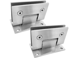 Kit De Fixação Reforçada Para Banheiro, Dobradiça De Aço Inoxidável Para Porta De Vidro, Grampo De Montagem Para Armário, 90 * 54mm