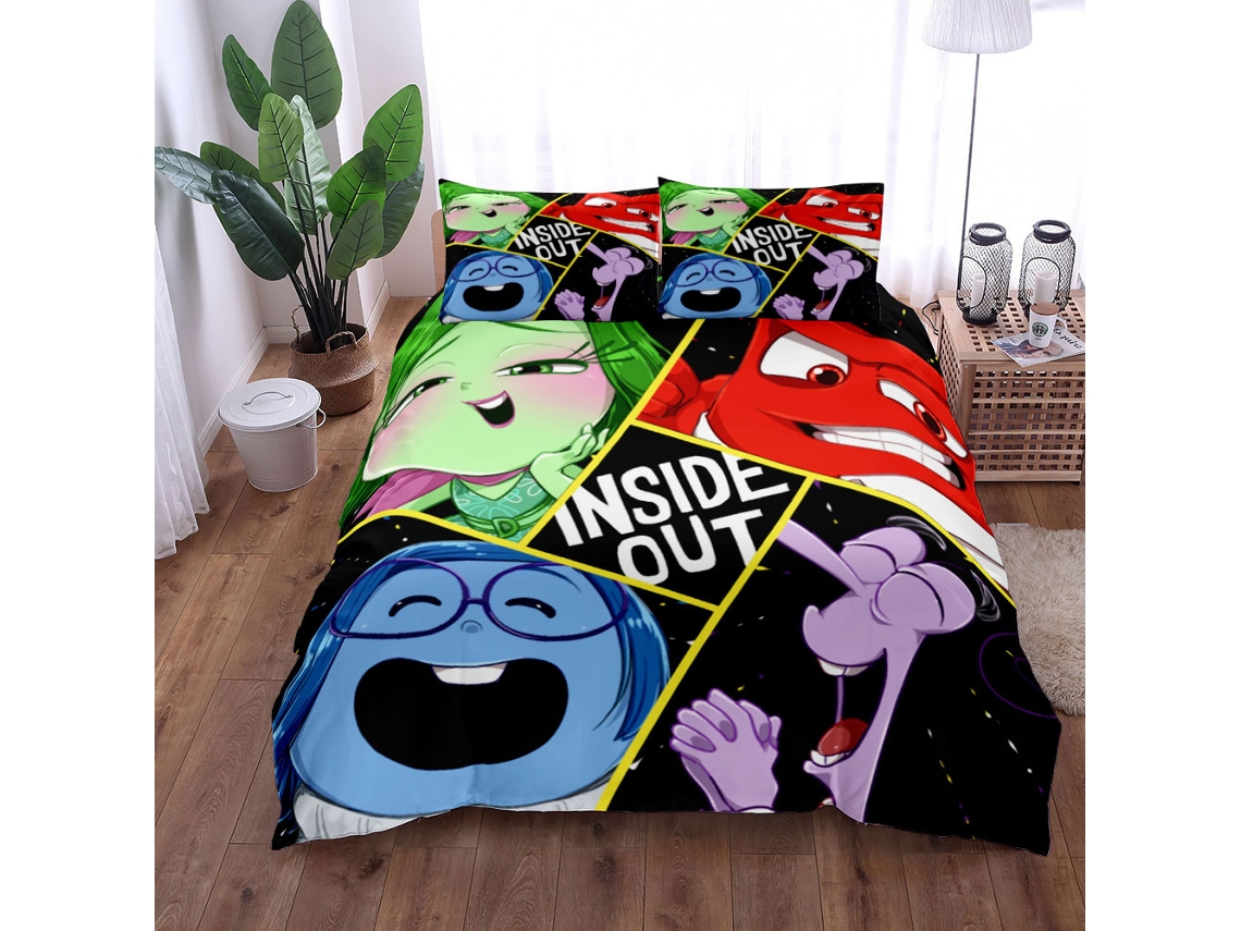 Conjunto De Colcha Infantil Estampada Tema De Emoções