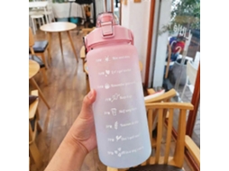 Garrafa De Água De 2l Com Canudo Para Meninas E Mulheres, Garrafa De Água Esportiva Grande E Portátil Para Viagem. PENGDSJE