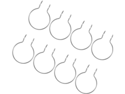 Conjunto De 8 Ganchos Metálicos Para Painéis Perfurados, Ideais Organi