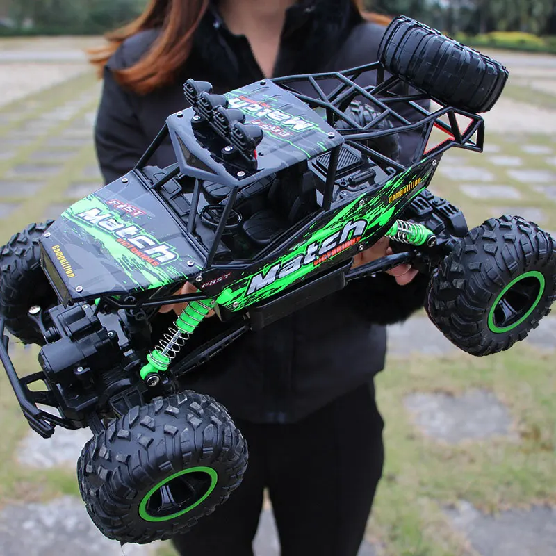 Carro De Corrida Com Controle Remoto, Tração Nas Quatro Rodas, Veículo Para Escalada Em Rochas, Modelo De Alta Velocidade Com Motor Duplo 2.4g
