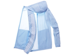 Business moletom com Capuz MARCA de proteção solar leve respirável casual azul celeste XL para verão viagens ao ar livre