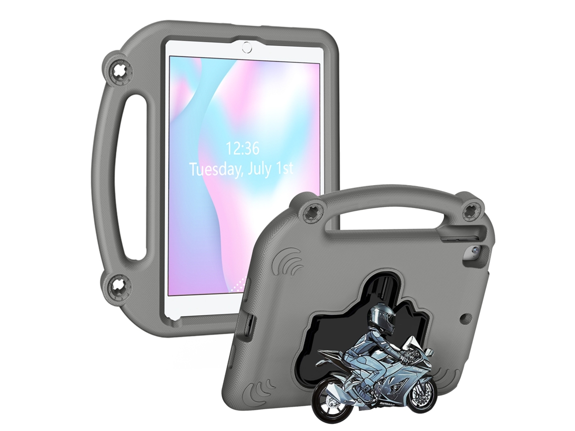 Capa Para Tablet Apple Com Mini Suporte Para Motocicleta, Cinza Ipad Pro 9,7 Ipad 7, Cinza Yunzii