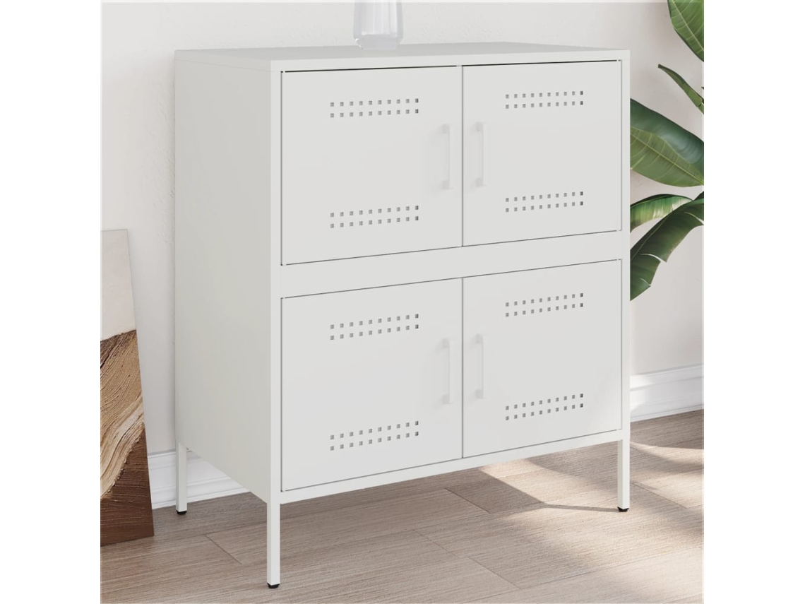 Aparador 68x39x79 cm Acero Blanco