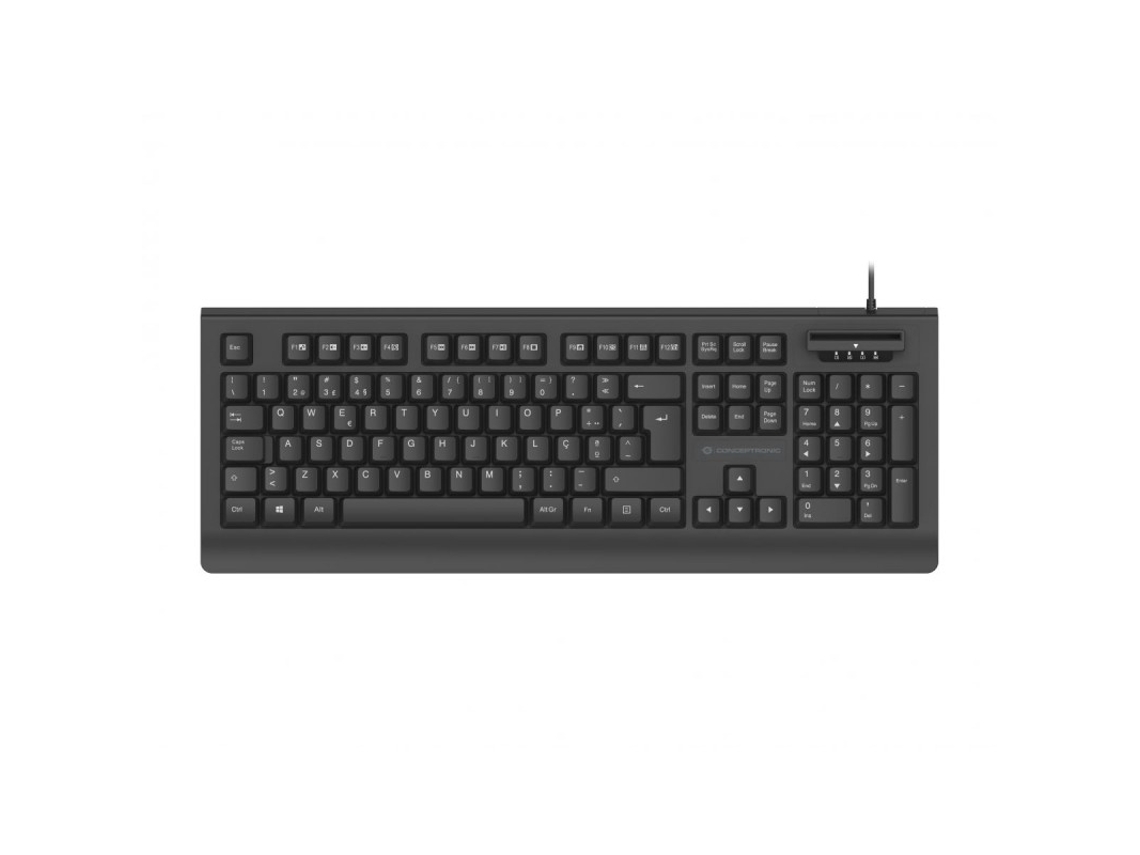 Lurelia Kayne01es Usb, Teclado Office Qwerty Completo Preto Para Pc
