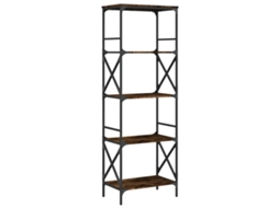 Rack com 5 Prateleiras Derivados de Madeira Carvalho Fumado MAISON EXCLUSIVE