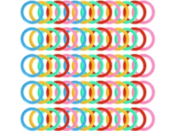 Anéis de plástico multicoloridos Hanabass de 20 mm, 300 peças, para encadernação de folhas soltas, organizador.