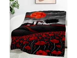 Manta Poppy Lua de Desenho Animado 130x150 Cm Multifuncional Macia Flanela Aconchegante para Cama Escritório C
