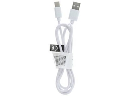 Cabo LMOBILE 8 mm (USB - 1 m - Branco)